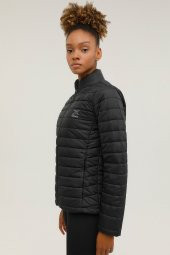 W-sn659 Basıc Padded Coat Siyah Kadın Mont - 3