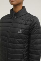 W-sn659 Basıc Padded Coat Siyah Kadın Mont - 1
