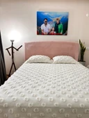 BAZA BAŞLIĞI PELUŞ ÇİFT KİŞİLİK (PUDRA) - 3