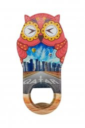 Katar Temalı Baykuş Magnet Kapak Açacak thumbnail 3