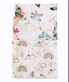 2 Adet 110x110 Çok Amaçlı Müslin Örtü thumbnail 2