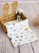 3 Adet 75x75 Çok Amaçlı Müslin Bezi Örtü Battaniye thumbnail 2