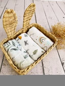 3 Adet 75x75 Çok Amaçlı Müslin Bezi Örtü Battaniye thumbnail 1