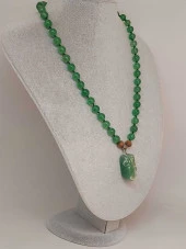 Aventurin Taşı Düğümlü Unisex Tasarım Kolye 8mm (45025) thumbnail 5