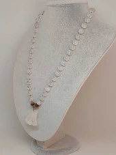 Kristal Kuvars Taşı Düğümlü Unisex Tasarım Kolye 8mm (45035) thumbnail 4