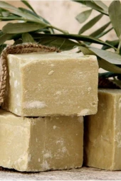 Zeytinyağı Sabunu Hatay El Yapımı 100 Organik Doğal Yeşil Sabun 1 Kalıp 130 Gram - 2