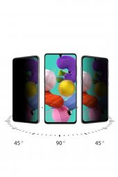 Samsung A52 Uyumlu Hayalet Ekran Gizli Tam Kaplayan Kırılmaz Cam Seramik Ekran Koruyucu Film - 4