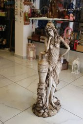 Masa Ferforje El İşi Masa Fiskos Antik Heykel thumbnail 7