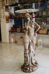 Masa Ferforje El İşi Masa Fiskos Antik Heykel thumbnail 8