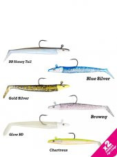 Fujin Zand Eel 11cm 7gr-14gr Double Body+Head Silikon Balık Gold Silver - 2