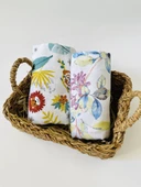 2 Adet  Çok Amaçlı Müslin Bezi Örtü Battaniye thumbnail 1