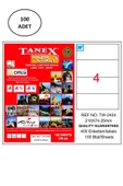 Tanex Tw-2404 210X74,25 Mm Lazer Etiket 100 Adet - 1