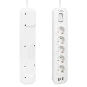 Vea VE-NOVA105U A Class 5 li Anahtarlı 1.5 Metre Grup Priz 2 Usb Li 4000 Watt 16 Amper Uzatma Kablosu - 6