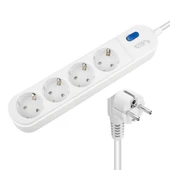 Vea VE-VEGA104 Grup Priz 4 Lü Akım Korumalı Priz Anahtarlı 3500 Watt 16 Amper Uzatma Kablo 1.5 Metre - 5