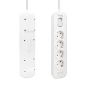 Vea VE-NOVA104 A Class 4 lü Anahtarlı 1.5 Metre Grup Priz Akım Korumalı Priz 4000 Watt 16 Amper Uzatma Kablosu - 6