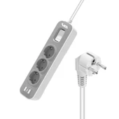 Vea VE-NOVA103 A Class 3 lü Anahtarlı 1.5 Metre Grup Priz Akım Korumalı Priz 2 Usb 4000 Watt 16 Amper Isıya Dayanıklı - 1