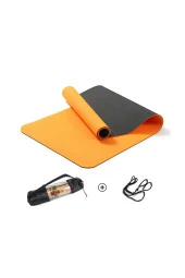 Pilates & Yoga Minderi, Çift Renkli Mat Turuncu - 1