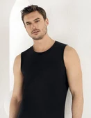 6 Adet Şahinler Erkek Sıfır Kollu Likralı Süprem Atlet E077 thumbnail 1