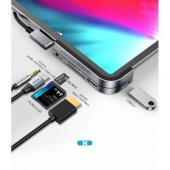 Baseus 6in1 Hub 4K HDMİ USB 3.0 USB 6in1 USB TYPE C Adeptör 3.5MM USB-C SD-TF Kart Usb 3.0 Micro Sd - 2