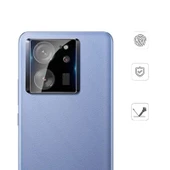 Xiaomi Mi 13T 3D Kamera Camı Koruyucu Siyah thumbnail 4