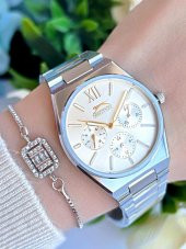 ESL.9.2243.4.06 Slazenger Çelik Kordon 30 Mt Suya Dayanıklı Bileklik Hediyeli Kadın Kol Saati thumbnail 1