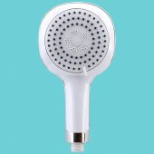 Banyo Duş Başlığı Fiskiyesi Telefonu Yuvarlak Başlık Beyaz - 4