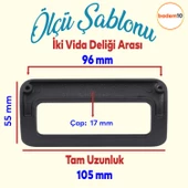 Bergen Desenli Mobilya Mutfak Dolabı Çekmece Dolap Kapak Kulpu Kulpları Kulbu Metal Kulp Siyah 96 Mm thumbnail 2