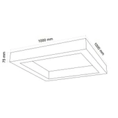 WONDEKS 100X100CM KARE LINEAR BEYAZ - 2