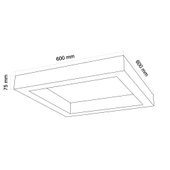 WONDEKS 60x60CM KARE LINEAR BEYAZ - 2