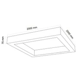 WONDEKS 200X200CM KARE LINEAR BEYAZ - 2