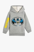 Koton Erkek Çocuk Disney Batman Sweatshirt Lisanslı Uzun Kollu Şardonlu - 1