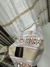NİVEMESHOME GARDENYA 1/3 SIK PİLELİ TÜL PERDE APM - 3