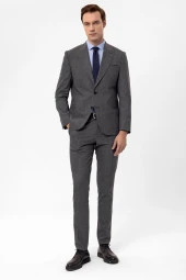 Slimfit Armürlü Takım Elbise - 1