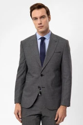 Slimfit Armürlü Takım Elbise - 3