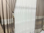 NİVEMESHOME MONALİZZA V-5421 1/3 SIK PİLELİ  FON PERDE PERDE APM - 4