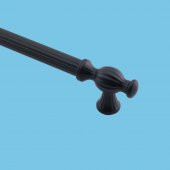 Mobilya Mutfak Dolabı Çekmece Dolap Kapak Kulpu Kulbu Siyah 224 mm Metal Kulp - 4