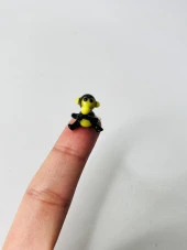 El Yapımı Mini Murano Cam Maymun Biblo A150-08 thumbnail 5