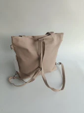 Living Travelling Share Baskılı Kadın Tote Çanta Bej - 4