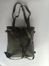 Living Travelling Share Baskılı Kadın Tote Çanta Yeşil - 4