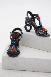 Duygushoesbag Hakiki Deri Zımbalı Özel Tasrım Ayakkabı - 5