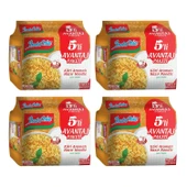 Indomie Hazır Noodle Körili 75gr x 5 Li Avantaj Paket x 4 Adet - 1