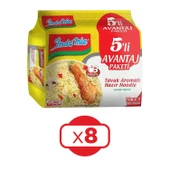 Indomie Hazır Noodle Tavuklu 75gr X 5 Li Avantaj Paket X 8 Adet thumbnail 1