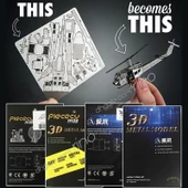 DIY 3D Metal Puzzle Japon Savaş Uçağı Hawker Hurricane Hediyelik Maket - 5