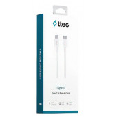 TTec İki Ucuda Type-C Şarj Kablosu 60w Yüksek Hızlı 120 cm Beyaz - 2