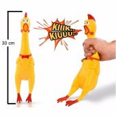Komik Bağıran Tavuk, Horoz, Shrilling Chicken Oyuncak - Büyük Boy (30 cm) - 1