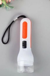 Pilli Mini El Feneri Anahtarlık Lambası Acil Durum Feneri Kulplu T50 - 1