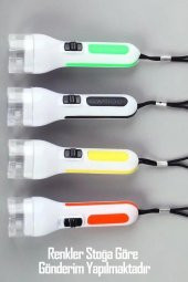 Pilli Mini El Feneri Anahtarlık Lambası Acil Durum Feneri Kulplu T50 - 3