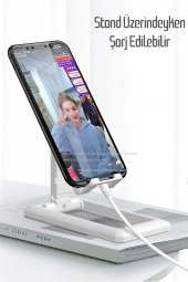 Telefon Standı Katlanabilir Ayarlı Yer Kaplamaz Masaüstü Telefon Tutucu - 2
