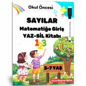 Okul Öncesi Sayılar Matematiğe Giriş YAZ-SİL Kitabı - 1