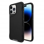 KNY Apple İphone 15 Pro Kılıf Magsafeli Standlı Ultra Korumalı T-Max Şeffaf Kapak Siyah - 1